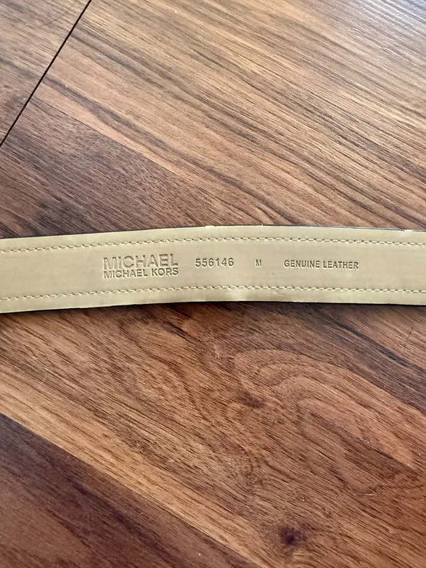 Michael Kors Black Belt Leather Gold - Image 5
