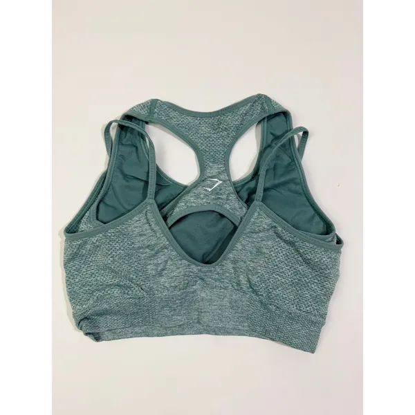 Gymshark Vital Seamless Sports Bra Teal Marl Racerback Small‎ (Estimated) - Image 2