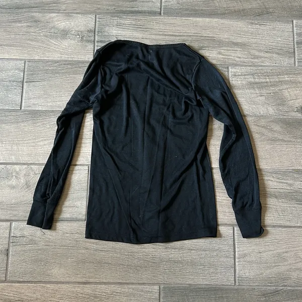Rock black long sleeve top Size M - Image 3