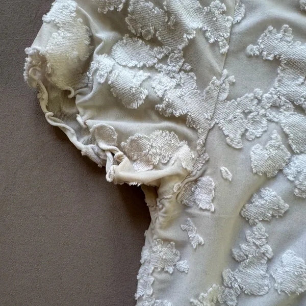 Rag and Bone "Lucie" White Floral Jacquard Top - Image 6