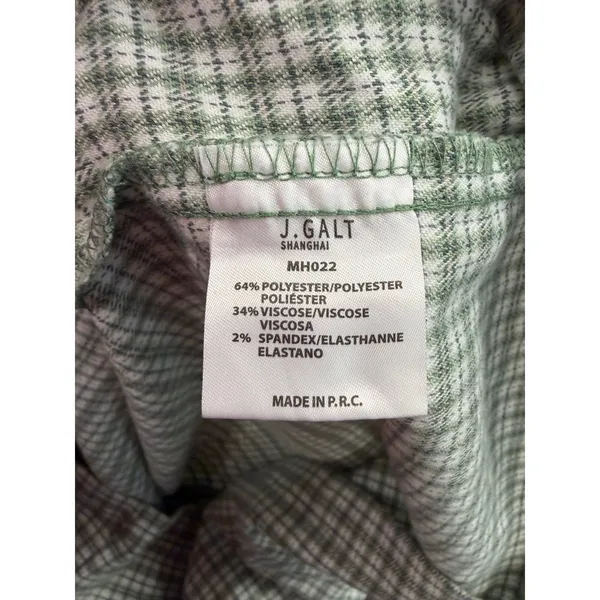John Galt (Brandy‎ Melville) Green Plaid Cara Skirt - Image 4