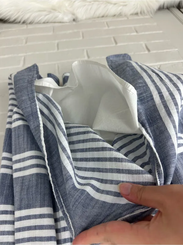 Old Navy Striped Cotton Summer Dress Size L - Image 5