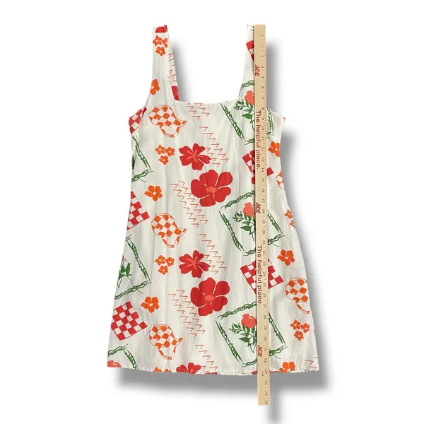 Japna Linen‎ Blend Floral Smocked Back Sundress Women’s L Summer - Image 4