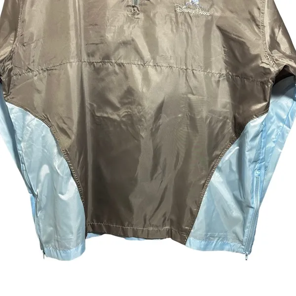 Walt Disney World Disneyland Resort Park XL/XXL Windbreaker Jacket Gray 1/4 Zip - Image 3