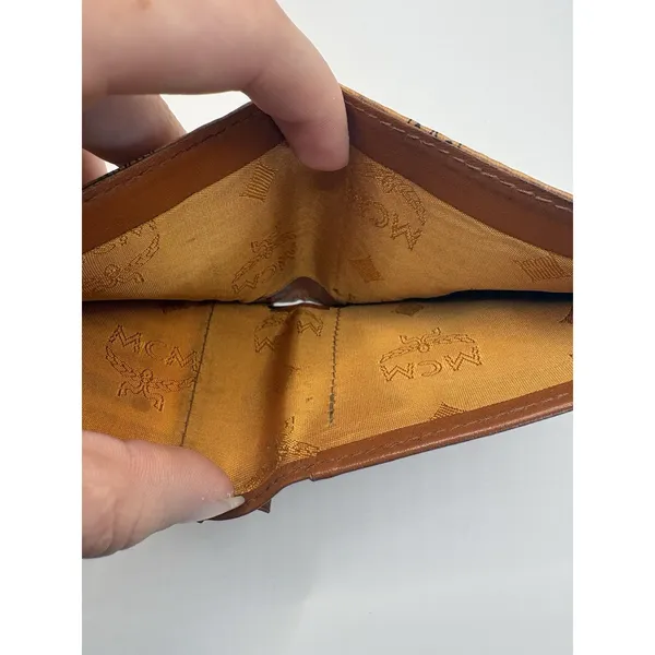 Mcm Vintage Monogram Visetos Bifold Wallet Slim - Image 8