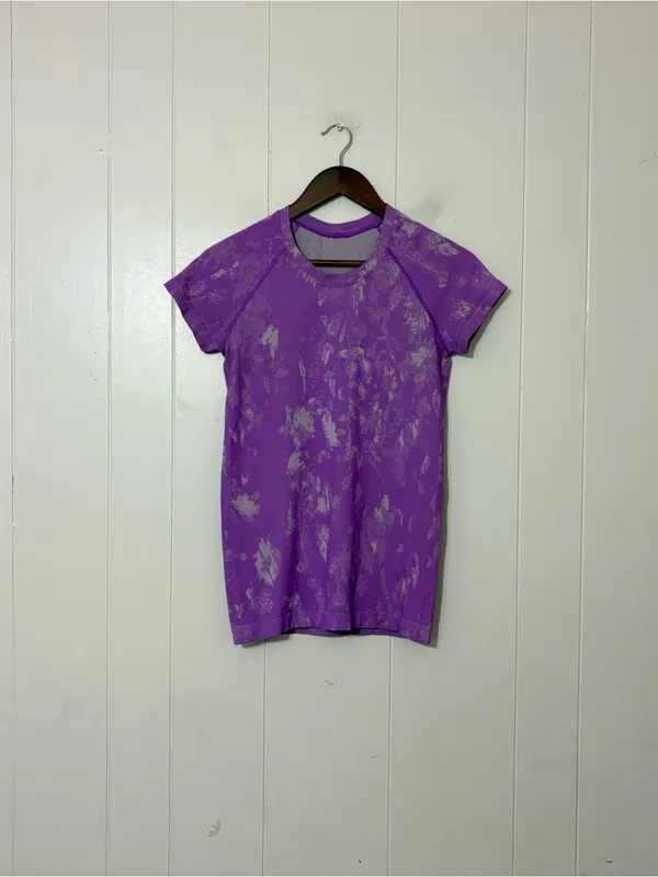 Lululemon Swiftly Tech Short Sleeve 2.0 Shadow Bloom Lilac Purple Running Shirt6 - Image 2