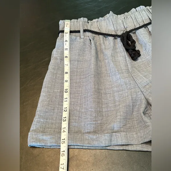 Ci Sono High Waist Blue Grey Shorts NWT size Large - Image 9