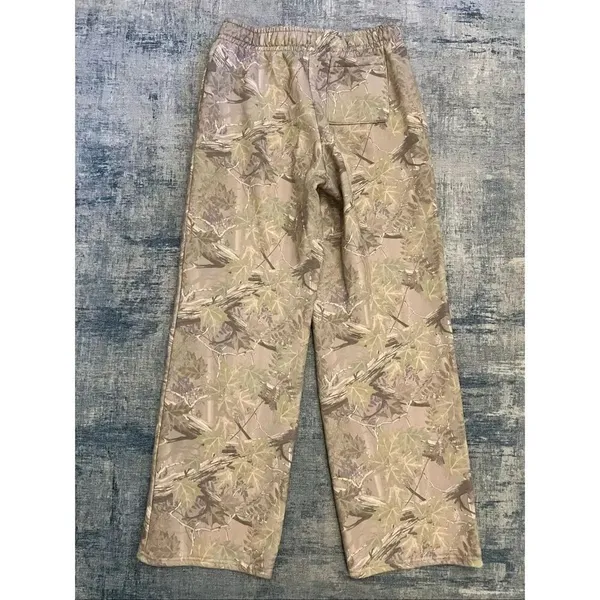 PacSun Tan Beige Green Tree Camo Baggy Wide Leg Sweatpants Women's Small - Image 2