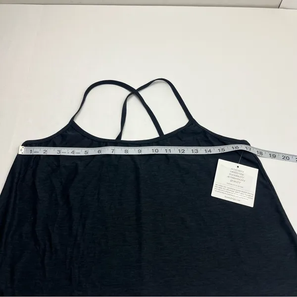 Beyond Yoga Featherweight Drift Away Sleep Tank Spacedye‎ Black Grey Large NEW - Image 7