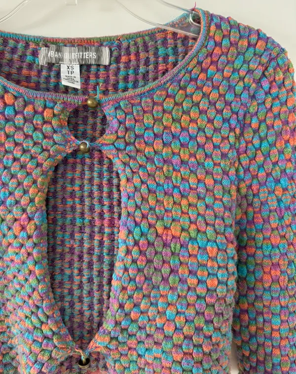 Urban Outfitters Colorful Cropped Sweater - Image 2