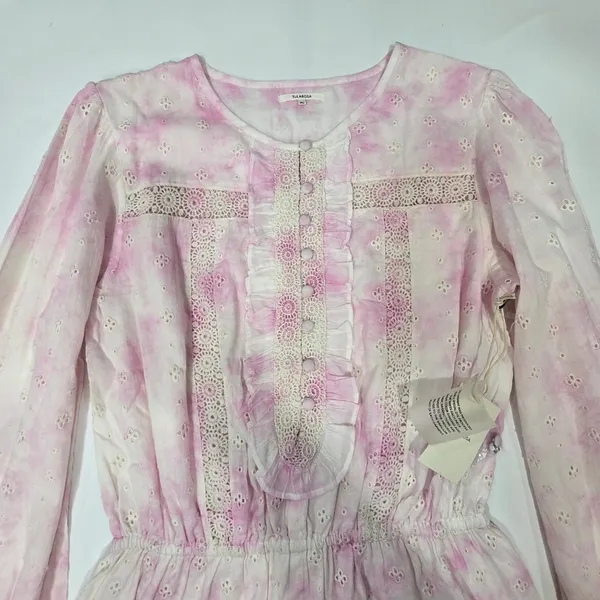 Tularosa Jordan Romper in Fuchsia Tie Dye XL - Image 6