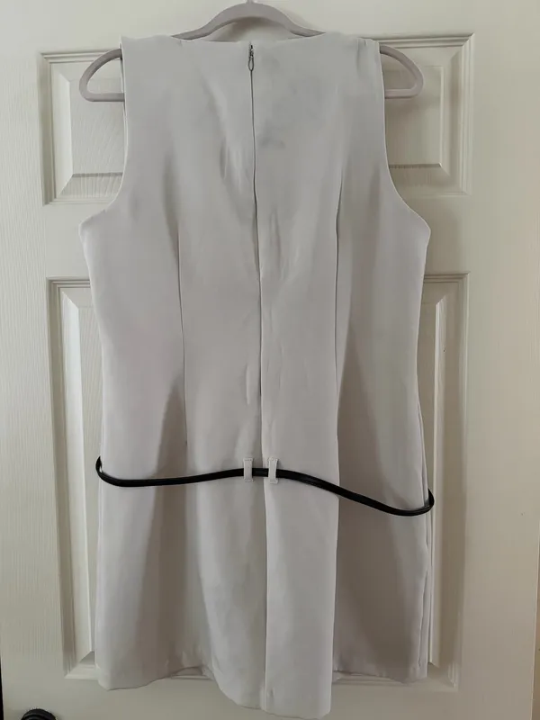 New Without Tags Abercrombie Belted Cream Dress - Image 3