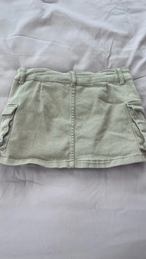 Cargo Mini Beige Skirt Green Size M - Image 2
