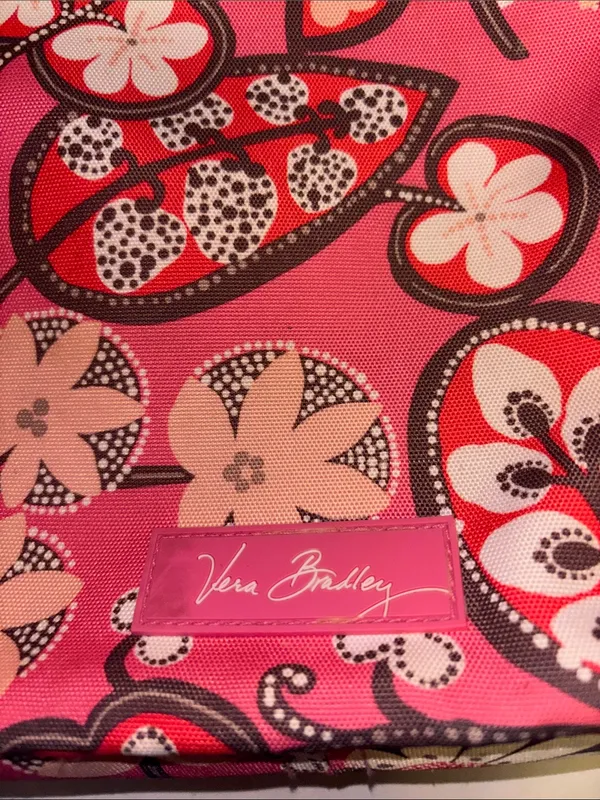 Vera Bradley Lighten Up Slim Crossbody Bag In Retired Blush Pink Floral Design - Image 4