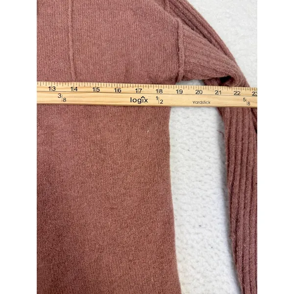 Free People Sweater Womens S Pink Tunic Mock Neck Alpaca Blend Relaxed - Image 7