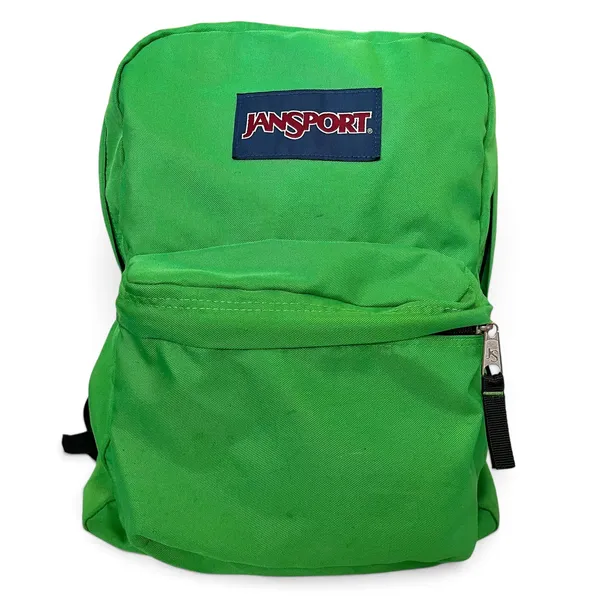 JanSport Vintage Neon Green SuperBreak 25L Backpack - Image 8
