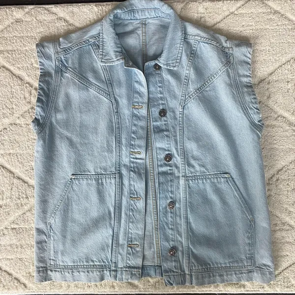 🛎️ Clearance Coton Club Oversize Jeans Vests Size XS - Image 10