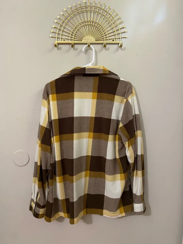 Flannel Plaid Button Down Shirt Multiple Size L - Image 2