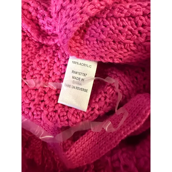 Pink Crochet crop top festival boho fairy NWT y2k costume retro hippie bohemian - Image 4