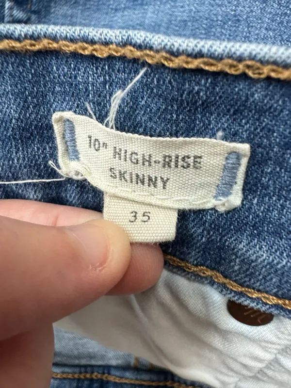 Madewell 10” High-Rise Skinny Jeans Size 35 - Image 6