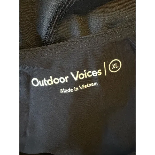 Outdoor Voices‎ Women Black Court Exercise Dress Cutout Back Mini Skort Dress - Image 5