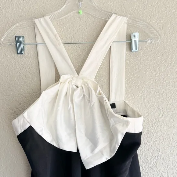 NEW Lulus Luxurious Outlook Black and White Bow Mermaid Maxi Dress - Image 12
