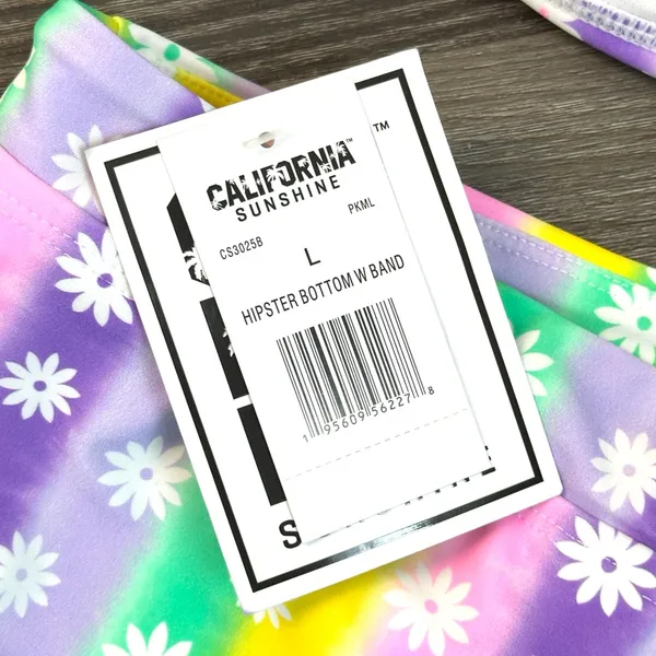 California Sunshine Colorful Tie-Dye Bikini Set - Image 5