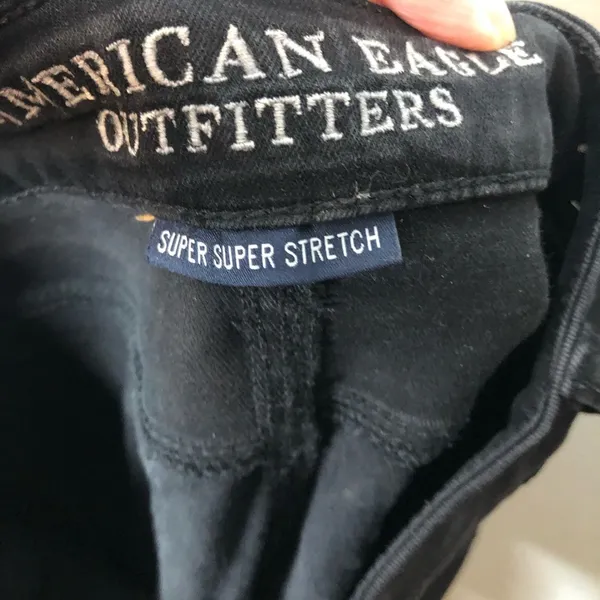 American Eagle black high rise jegging jeans pockets stretch everyday capsule XS - Image 4
