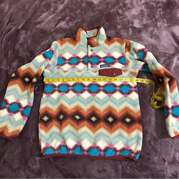 Patagonia Synchilla Fleece Snap T Pullover Cinder Twist, XS - Image 9