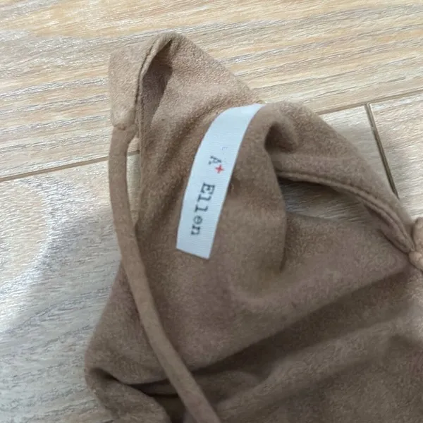 A+‎ Ellen brown Faux suede romper small Brown - Image 4