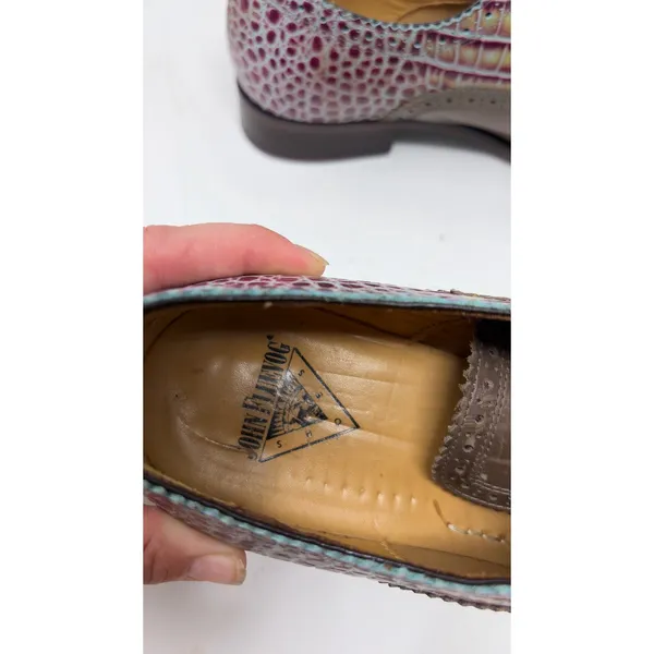 John Fluevog city Angels Damascus classic brogued Oxford sz 10.5 - Image 7