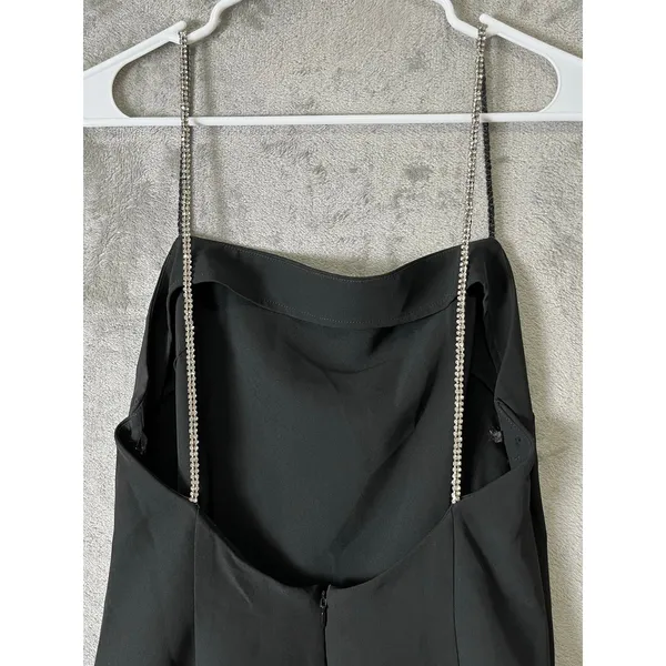 NBD Hollywood & Vine Mini Dress Black Crystal Embellished Straps Backless Party - Image 5