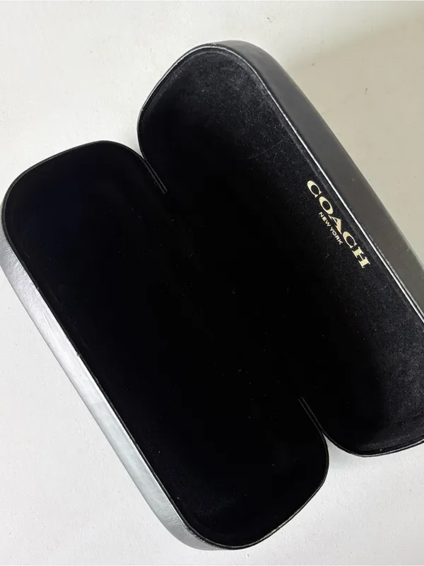 Coach New York Black Clamshell Sunglasses Case Hard Shell Eyeglass Cases - Image 7