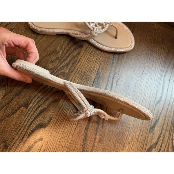 TORY BURCH Women's Miller Knotted Pave Sandal Sz 10 - Image 11