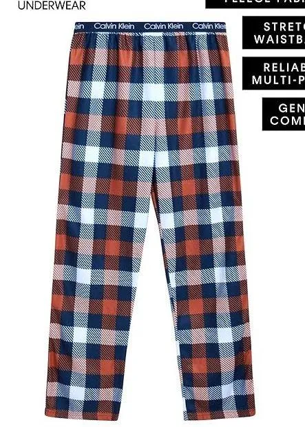 Calvin Klein Plaid Fleece Pajama Pants - Image 7