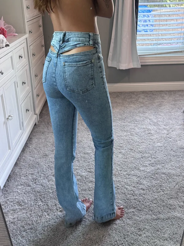 Revice cut out jeans high waisted - Image 3