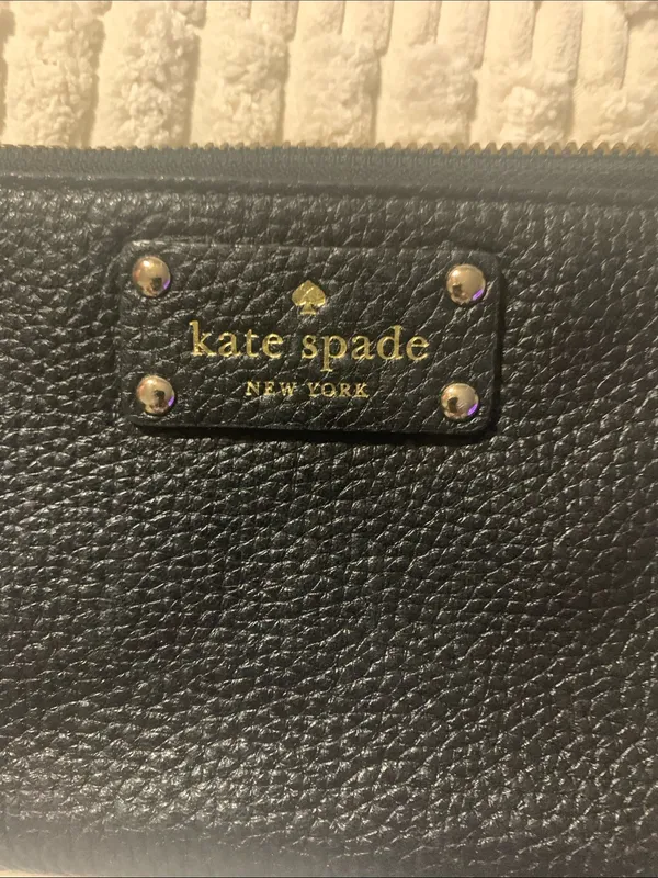 kate spade Black Pebbled Leather Wristlet Clutch - Image 2