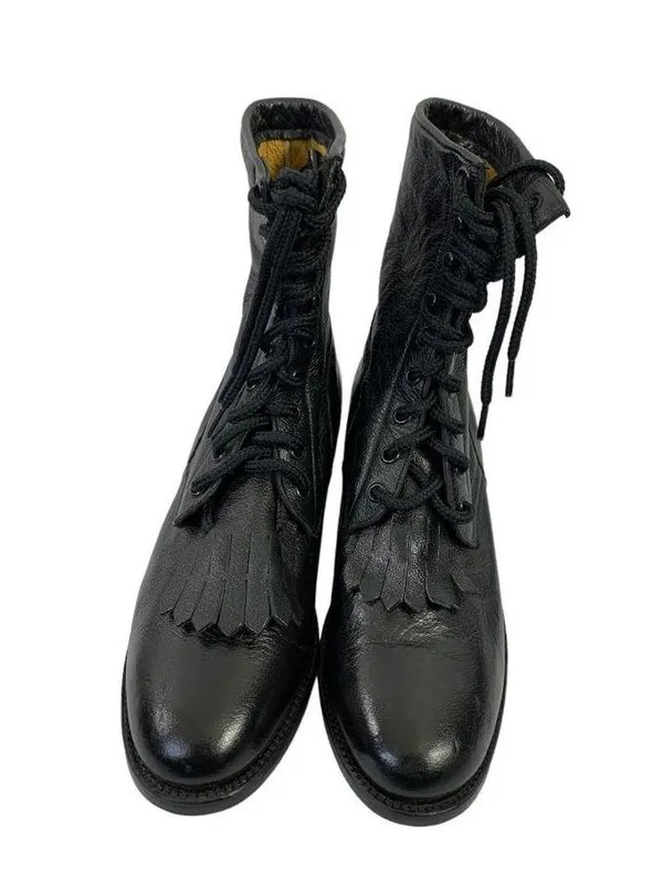 BM Women's Tall Black Boots Size 8 - Image 4