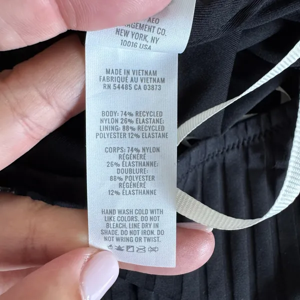 Aerie Womens Black Ribbed Cut Out Ring One Piece Monokini Swim Suit Size Large - Image 11