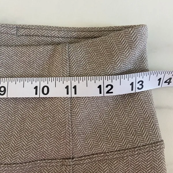 Athleta Delancy Herringbone Tight Leggings Size S Beige Pockets‎ Athletic Preppy - Image 9