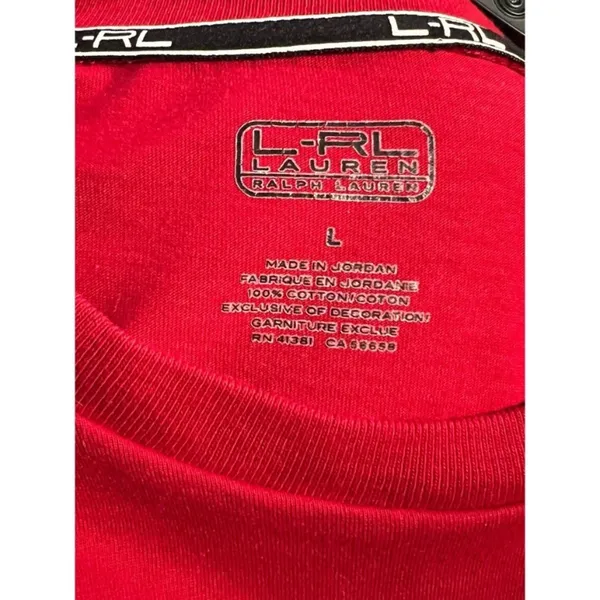 Lauren Ralph Lauren long sleeved deep red Womens pullover crew neck tshirt - Image 8