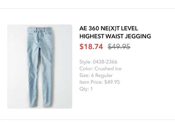 American Eagle 360 Next Level Highest Waist Jegging - Image 7