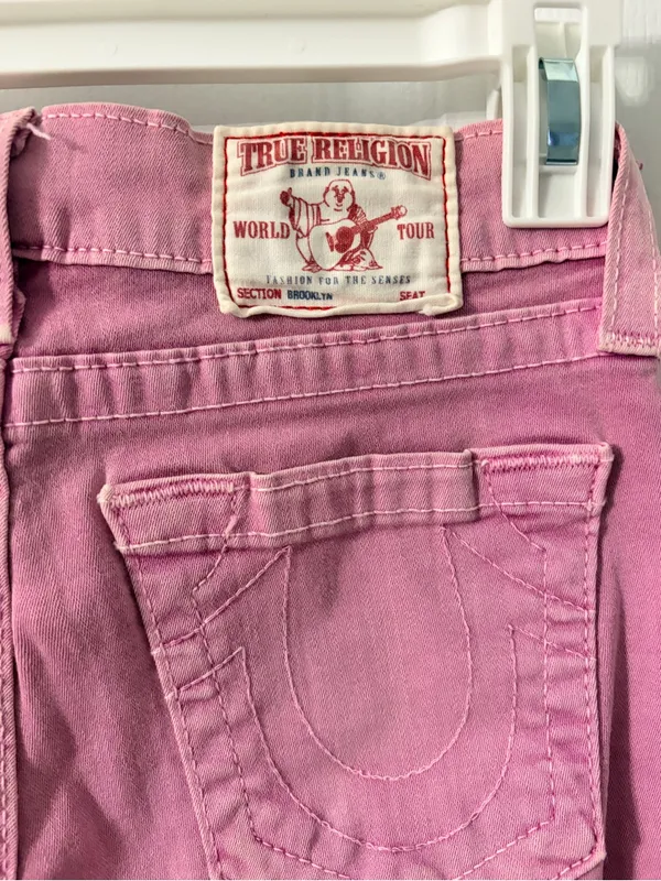 True Religion Pink Skinny Jeans - Image 6