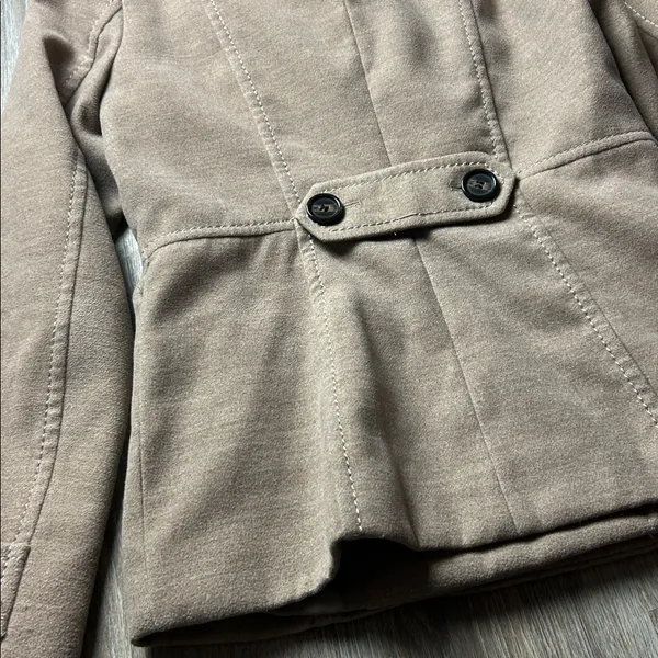 H&M Tan Double-Breasted Pea Coat Size 6 - Image 11