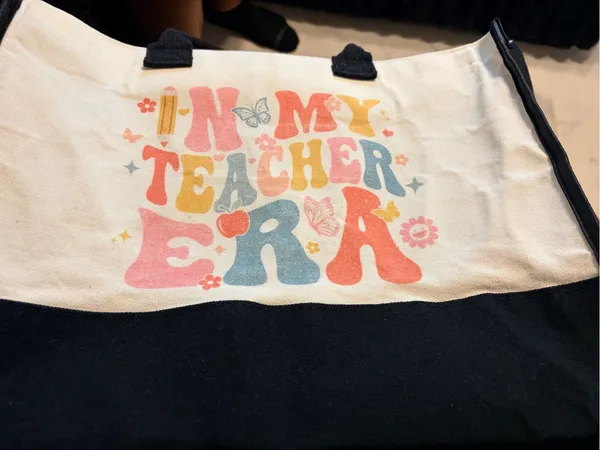 In My Teacher Era Tote Bag White - Image 2