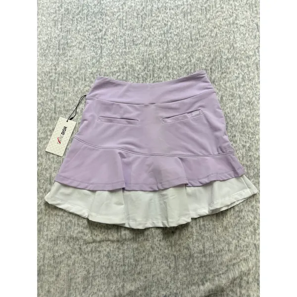 SwingDish Womens Lavender Purple White Layered Golf‎ Skort WS018-21-2 XS NWT - Image 4