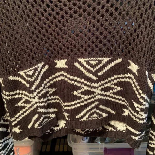 Hurley Open Weave Cropped Sweater - Image 2