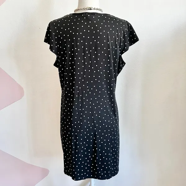 Linea Donatella Vintage Polka Dot Nightgown, Coquette Retro Balletcore Cottagecore Medium‎ - Image 3