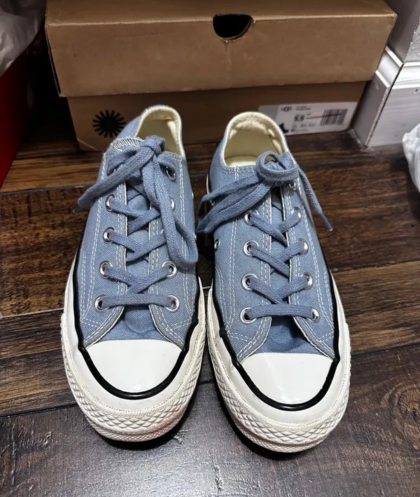 Converse Unisex Converse Chuck 70 OX Canvas Cocoon Blue - Image 2