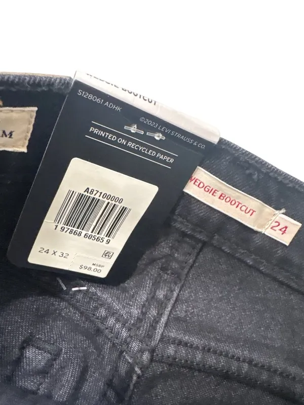 LEVI'S Wedgie Boot Jeans in She's In The Zone 24 Womens - Image 12
